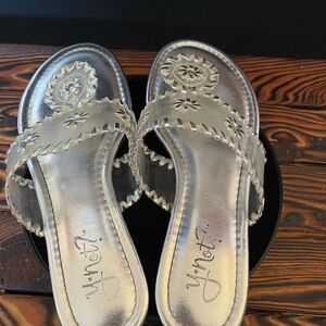 Y Not? Silver Women's Sandals
